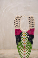 Versmissen<br>Necklace Black/Red/Green On Stand <br>cerote antiques・大和店・大阪店 - ヴィンテージ SHARK ATTACK