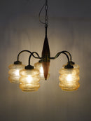 デザインガラス 5灯シャンデリア <br> cerote antiques