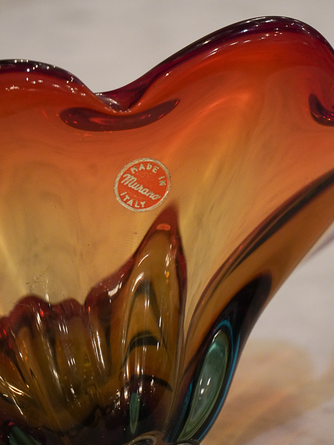 Murano - ガラス トレイ - 1960-70's , Italy