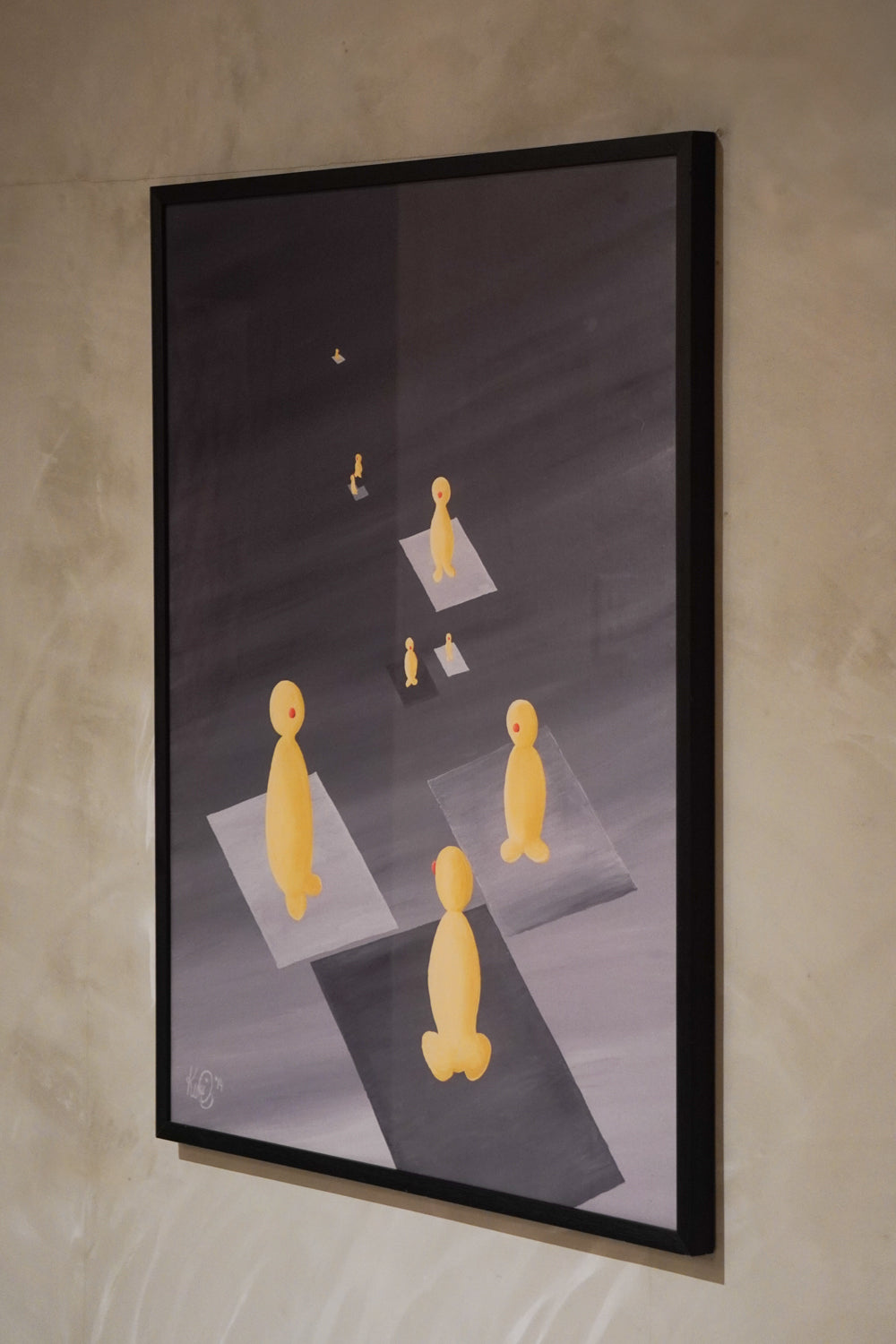 Kurt Hansen [Mennesker, På vej]<br>ウォルアート <br>Denmark<br> cerote antiques - ヴィンテージ SHARK ATTACK