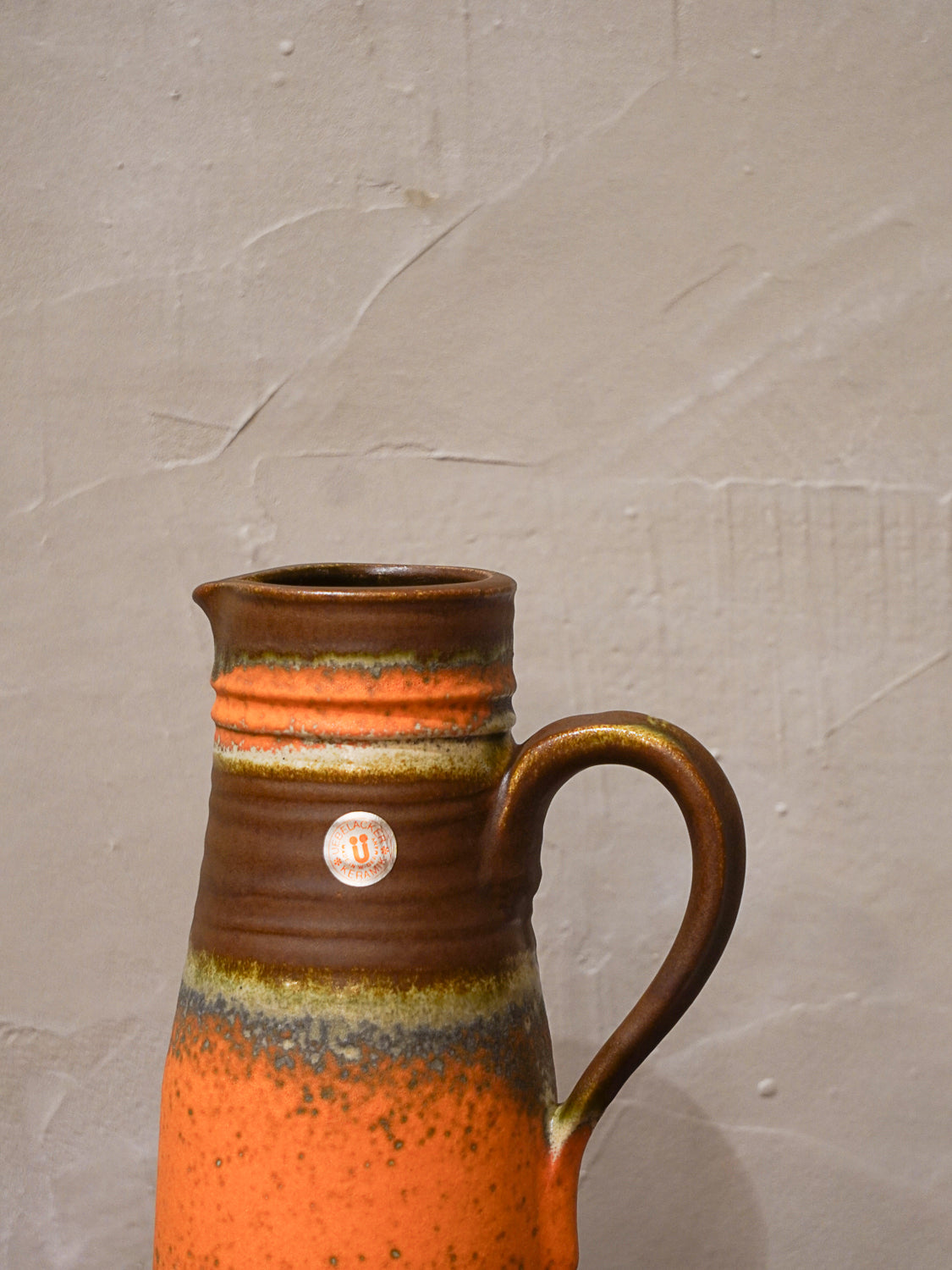 Üebelacker 1847/25 - Fat Lava - セラミック フラワーベース - West Germany - cerote antiques