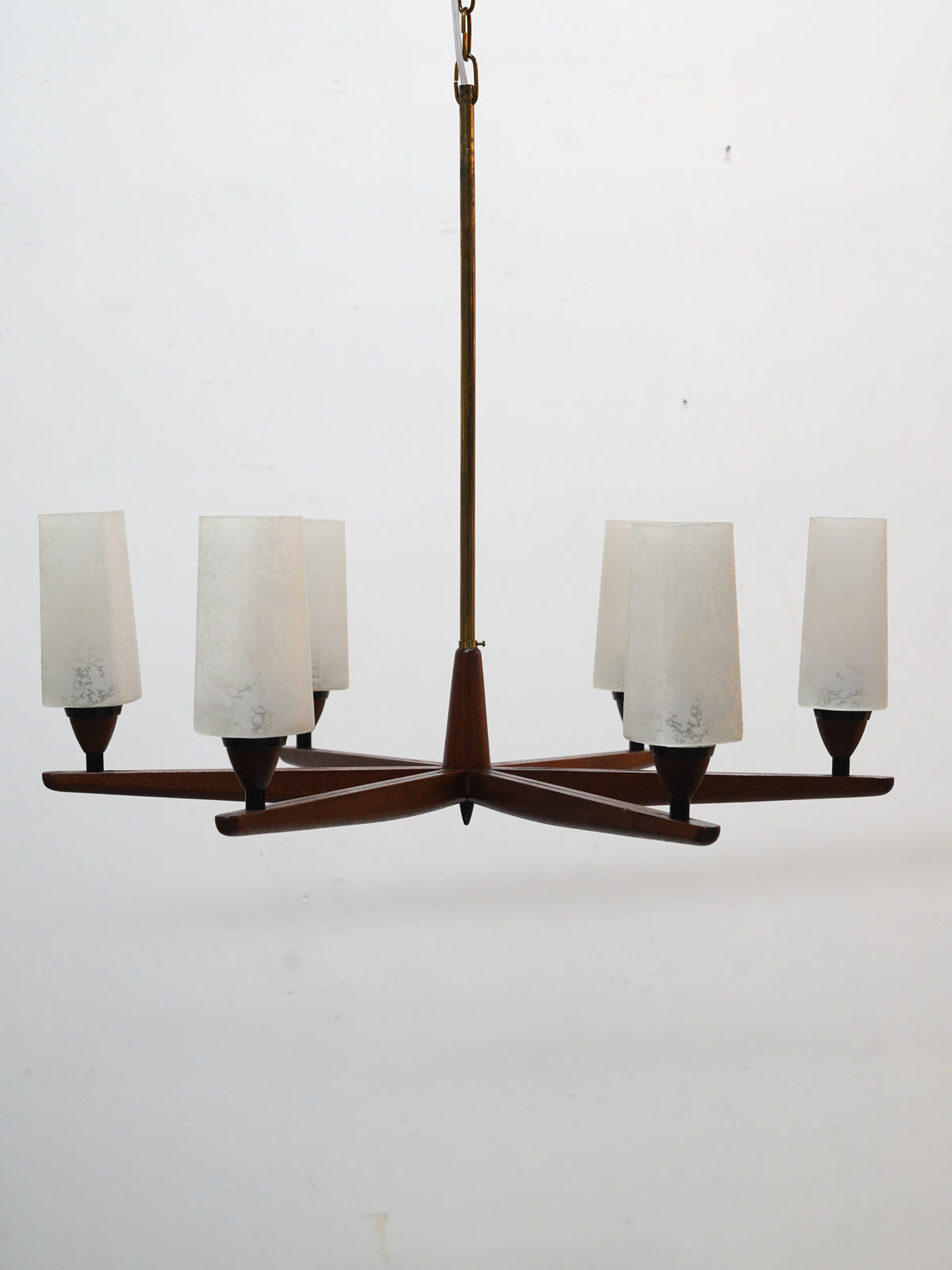 Luxus , Uno &amp; Östen Kristiansson - Denmark , 1960s-70s - 6灯シャンデリア