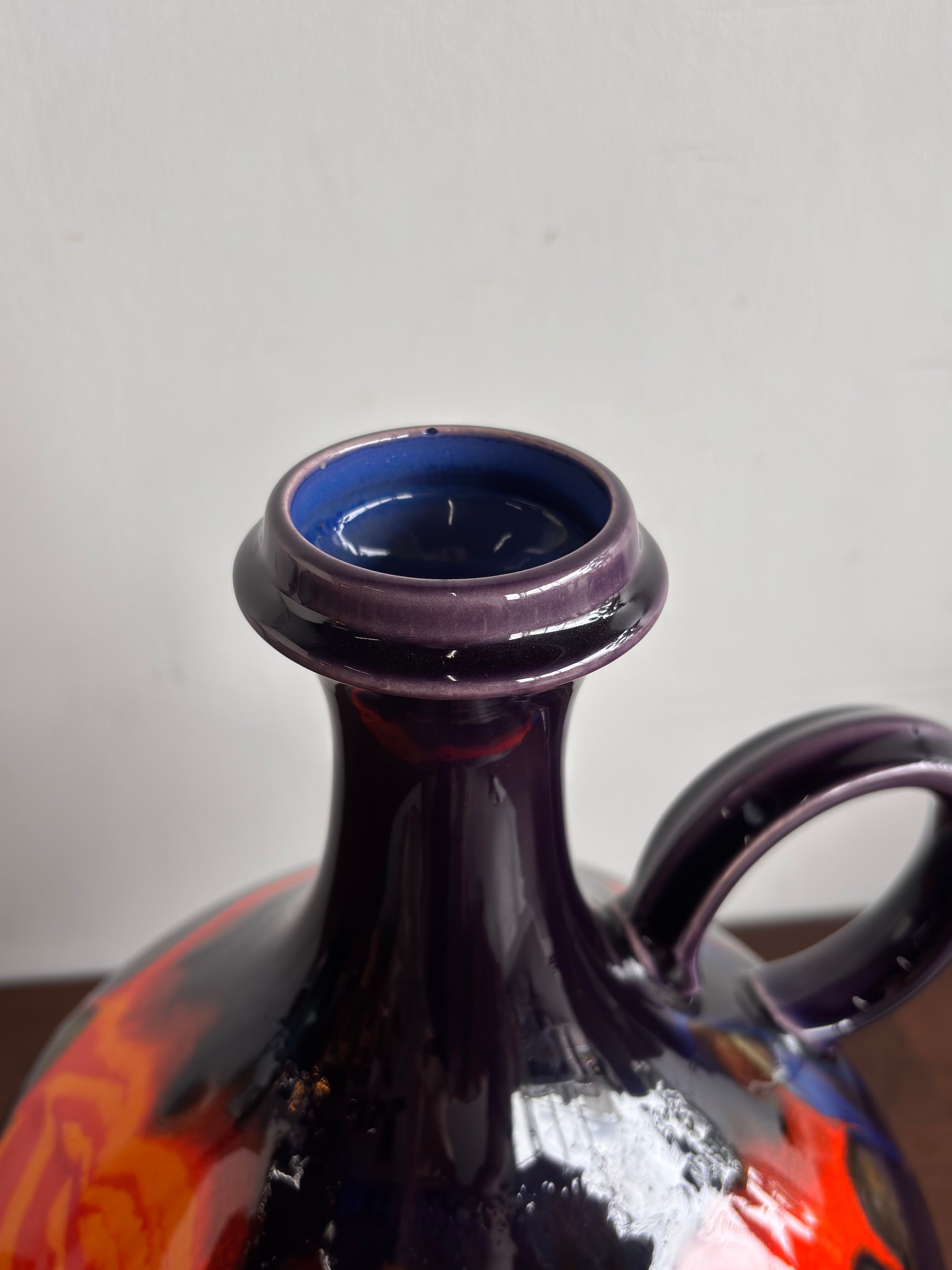 Hutschenreuther 9143/40 , Renée Neue - Fat Lava - セラミック フラワーベース - 1970's , Germany - cerote antiques