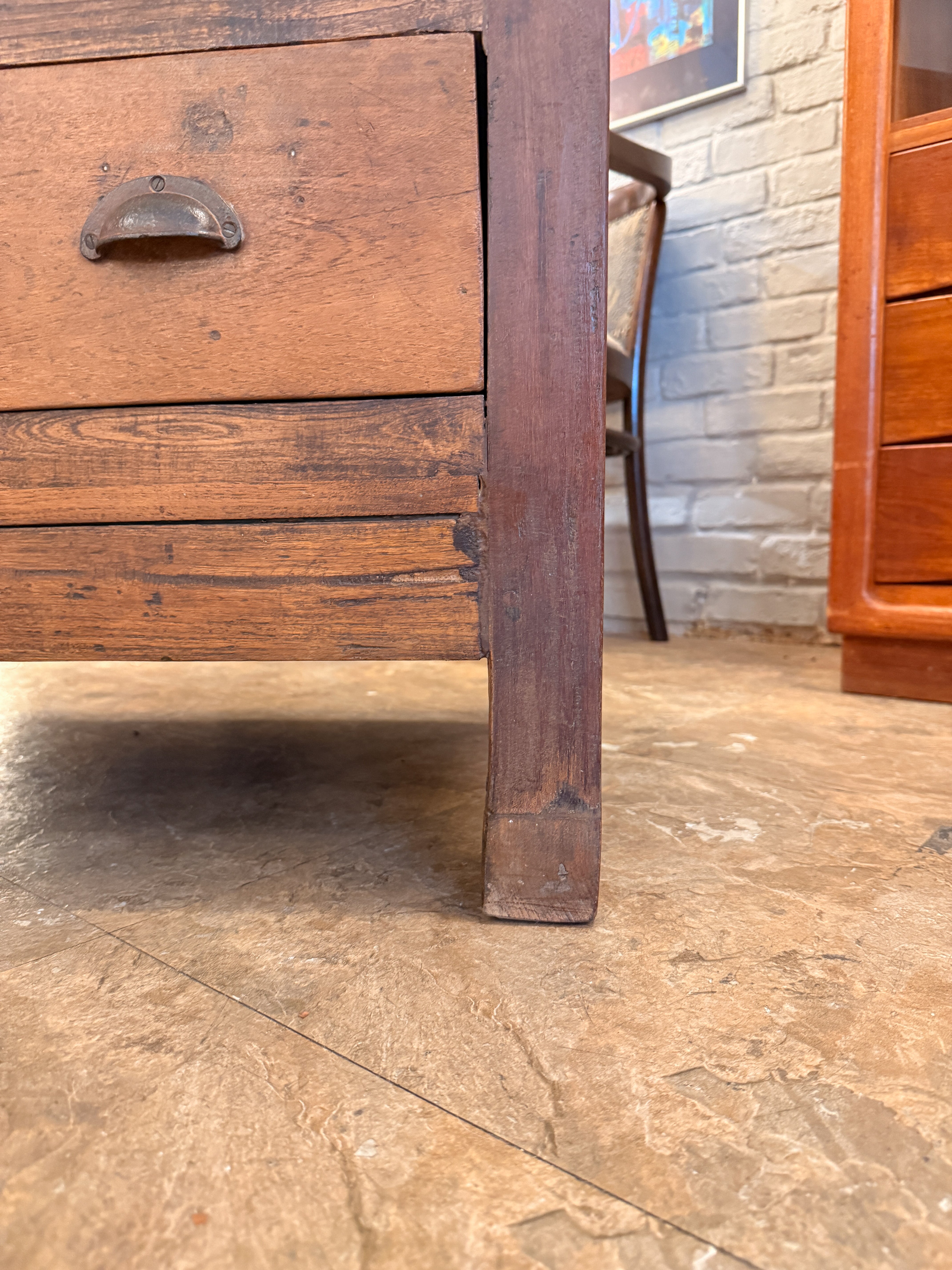 ロングワークテーブル - India - cerote antiques