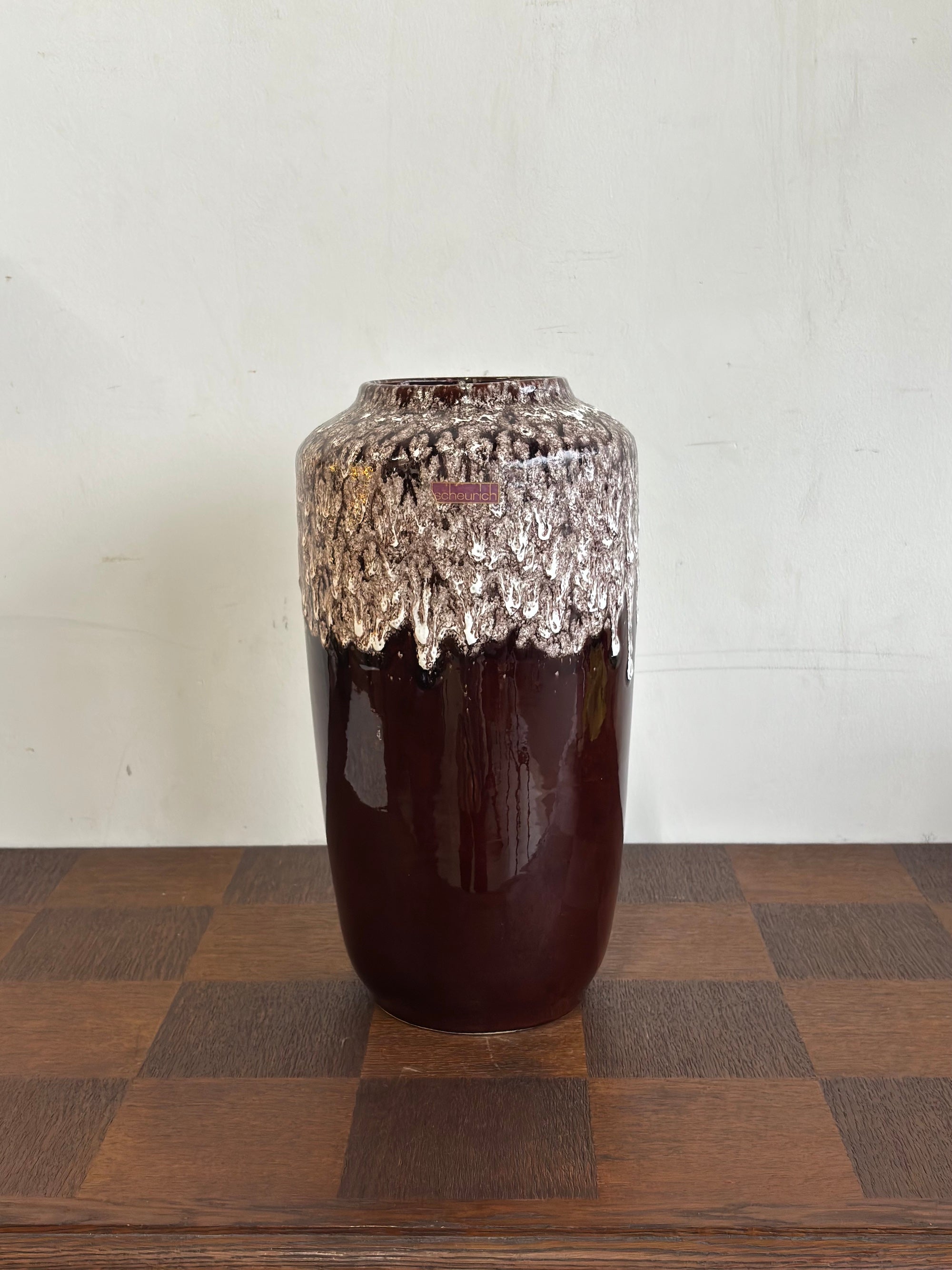 Scheurich 517/38 - Fat Lava - セラミック フラワーベース - 1960's-1970's , West Germany - cerote antiques