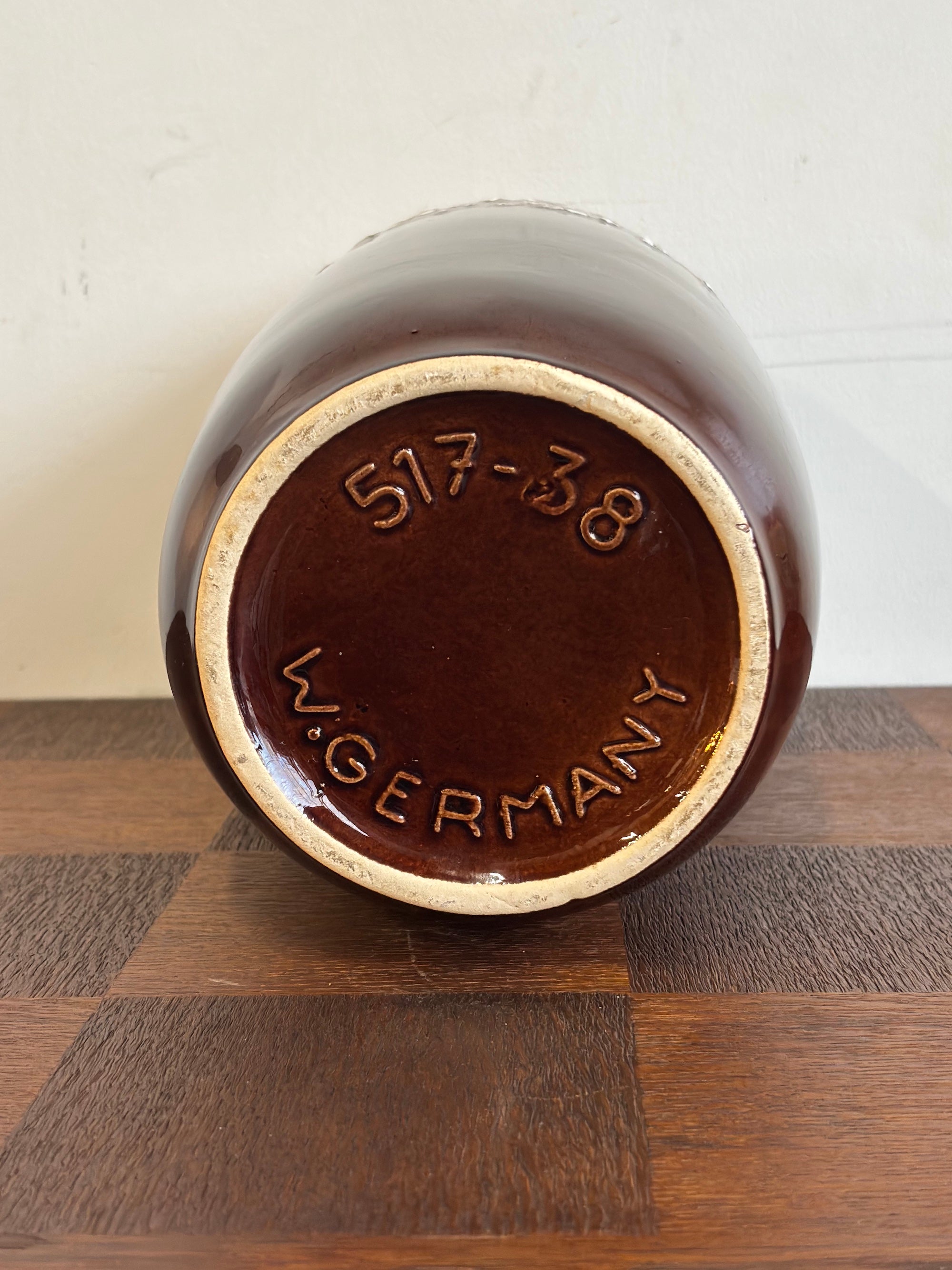 Scheurich 517/38 - Fat Lava - セラミック フラワーベース - 1960's-1970's , West Germany - cerote antiques