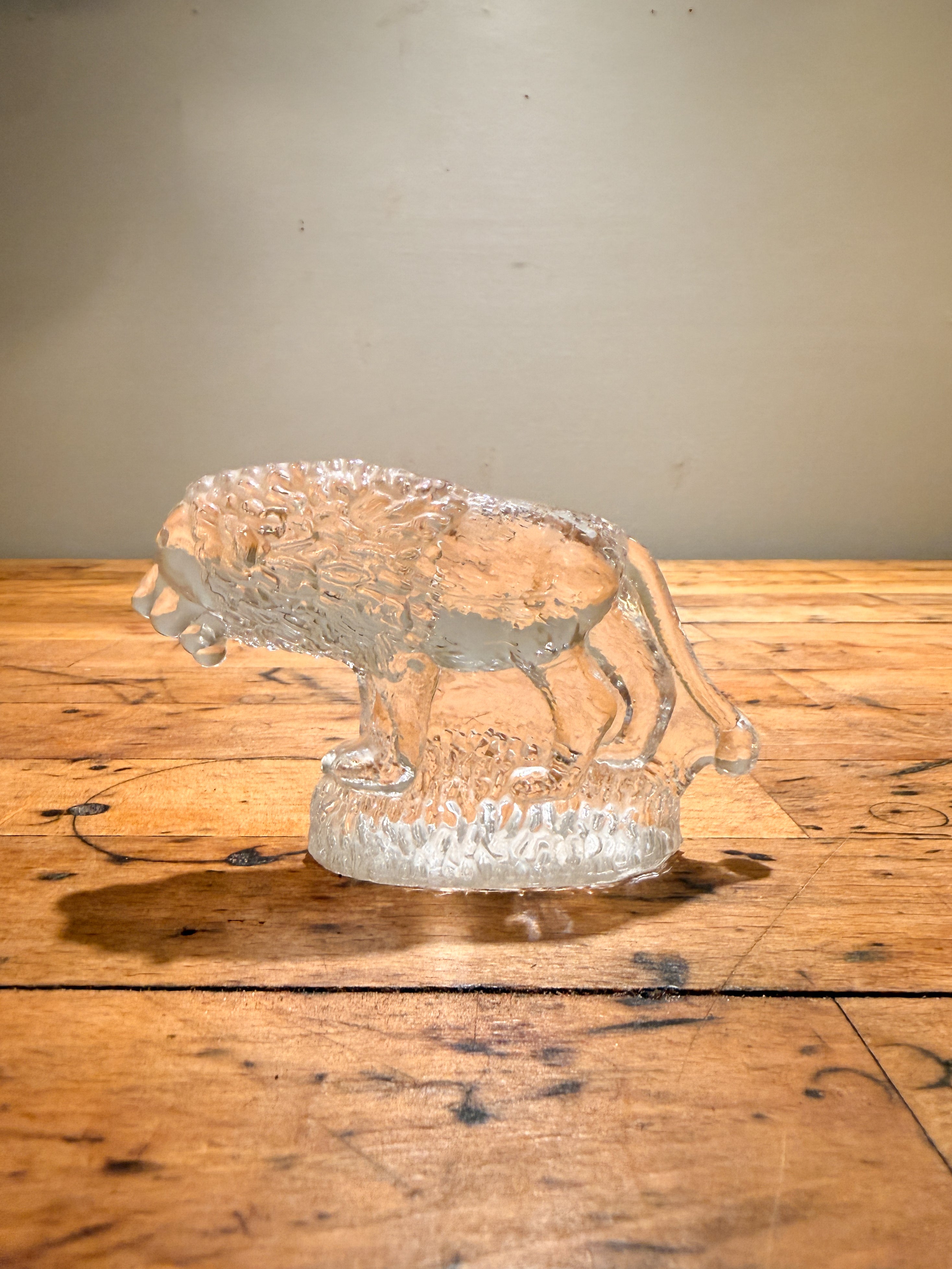 ライオンガラスオブジェ - cerote antiques
