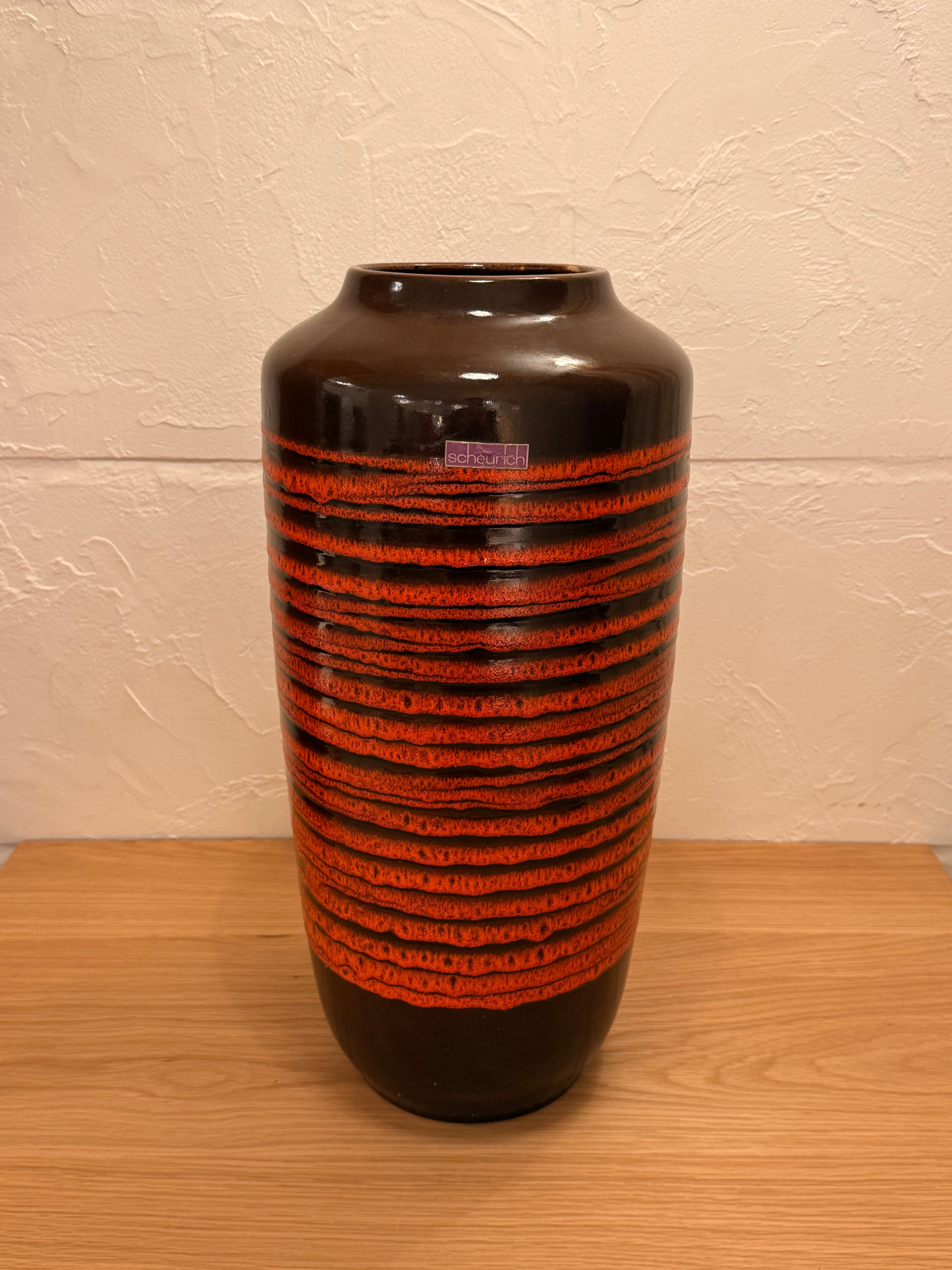 Scheurich 517/45 - Fat Lava - セラミック フラワーベース - 1960's-1970's , West Germany - cerote antiques