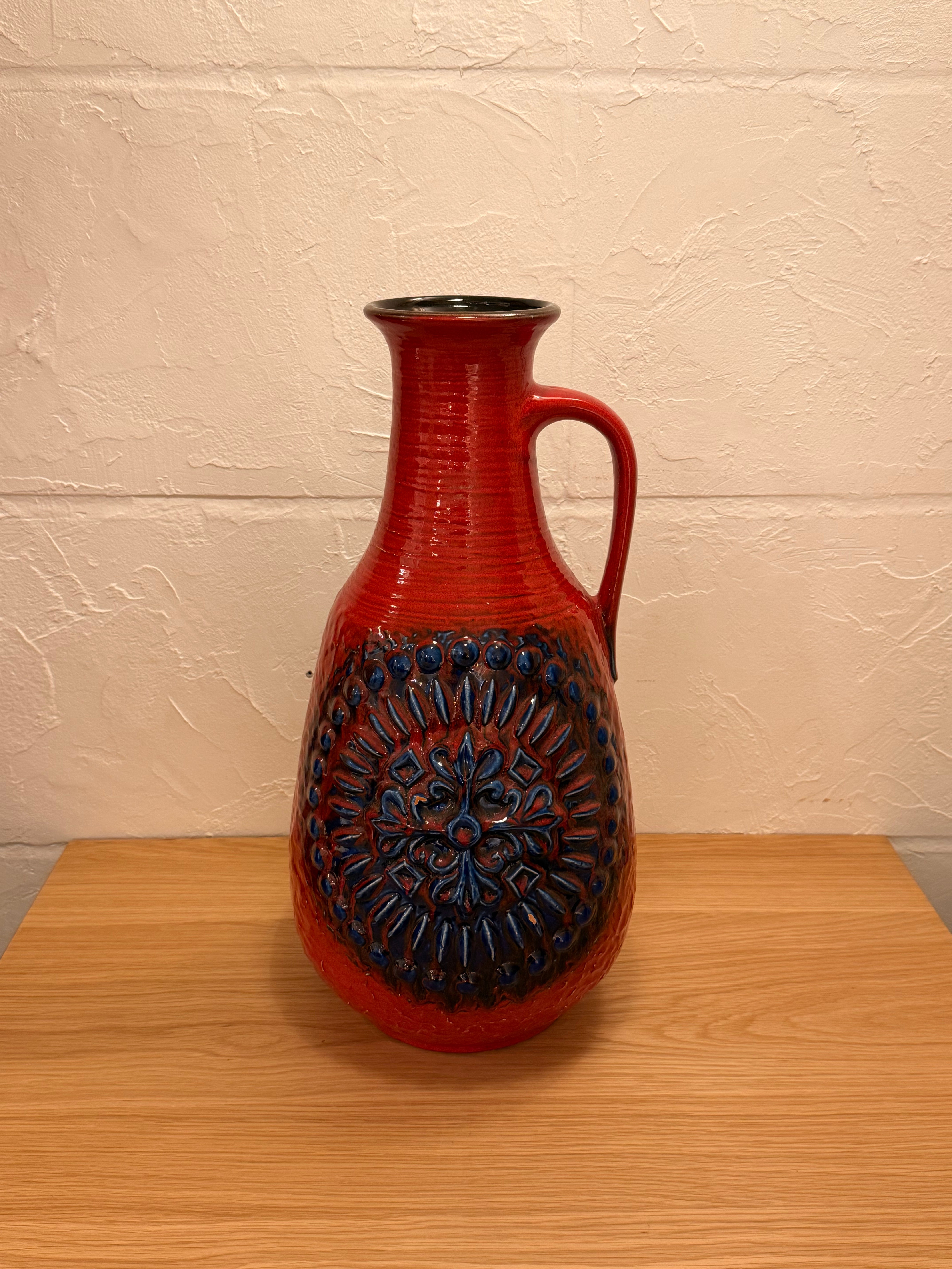 Carstens Tönnieshof 7406/45 , Trude Carstens - Fat Lava - セラミック フラワーベース - 1960's , West Germany - cerote antiques