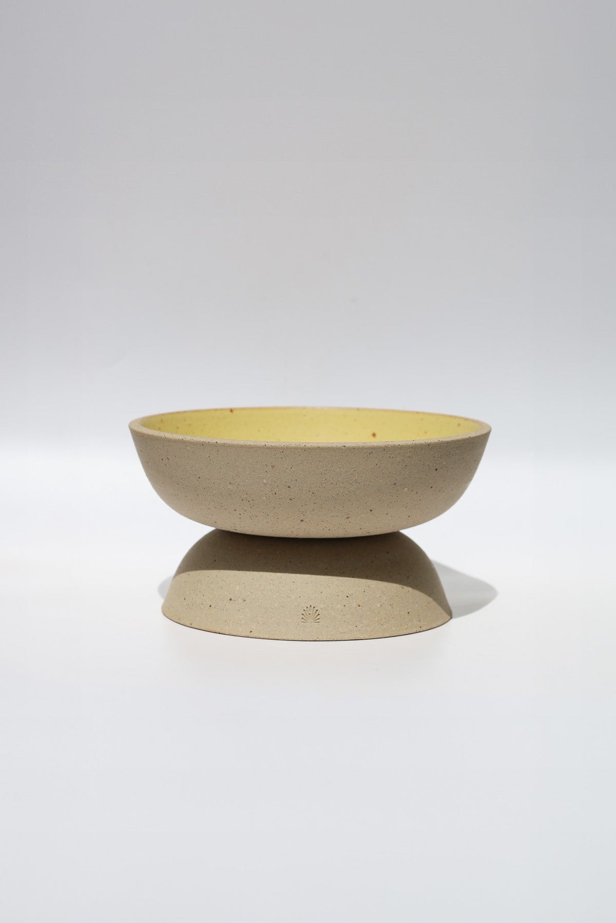 ONE KILN CERAMICS - FOOD BOWL / M lemon yellow