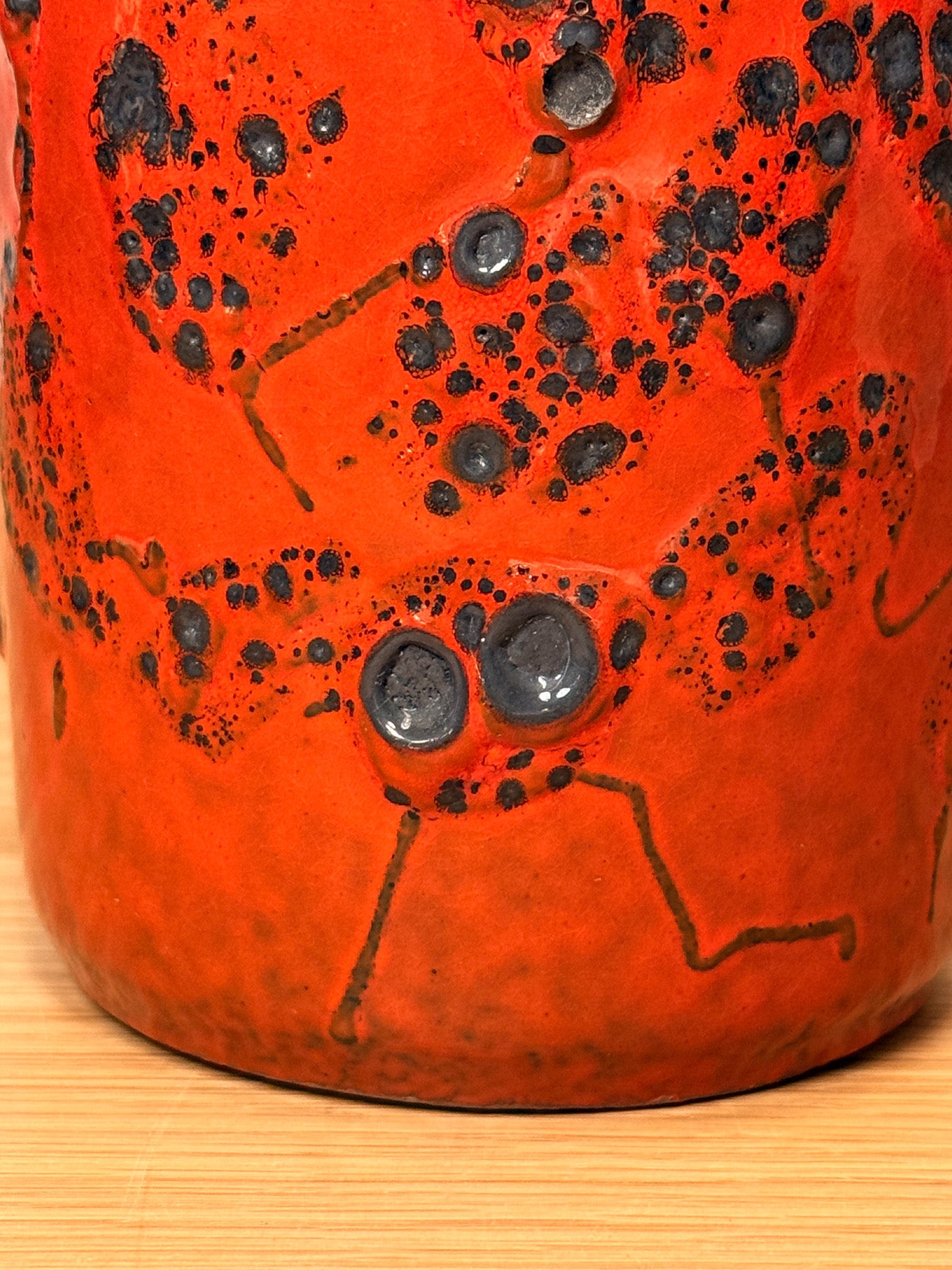 Scheurich 532/28 - Fat Lava - セラミック フラワーベース - 1960's-1970's , West Germany - cerote antiques