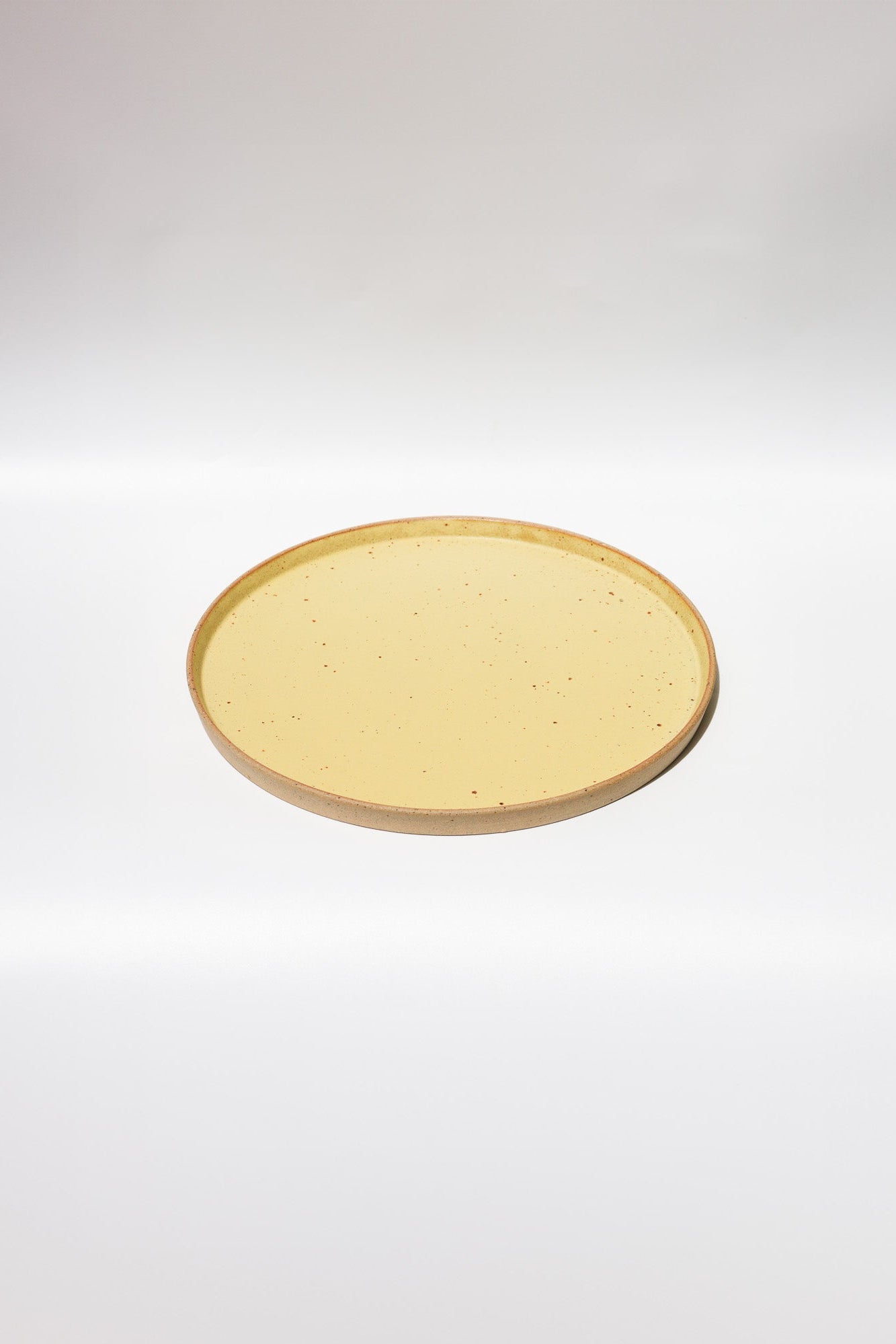 ONE KILN CERAMICS - FLAT PLATE L /  lemon yellow - 大阪店