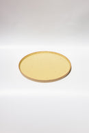 ONE KILN CERAMICS <br>FLAT PLATE L /  lemon yellow <br>大阪店