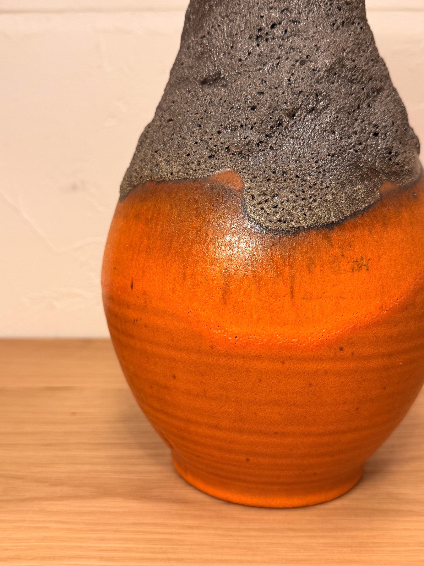Fat Lava - セラミック フラワーベース - West Germany - cerote antiques