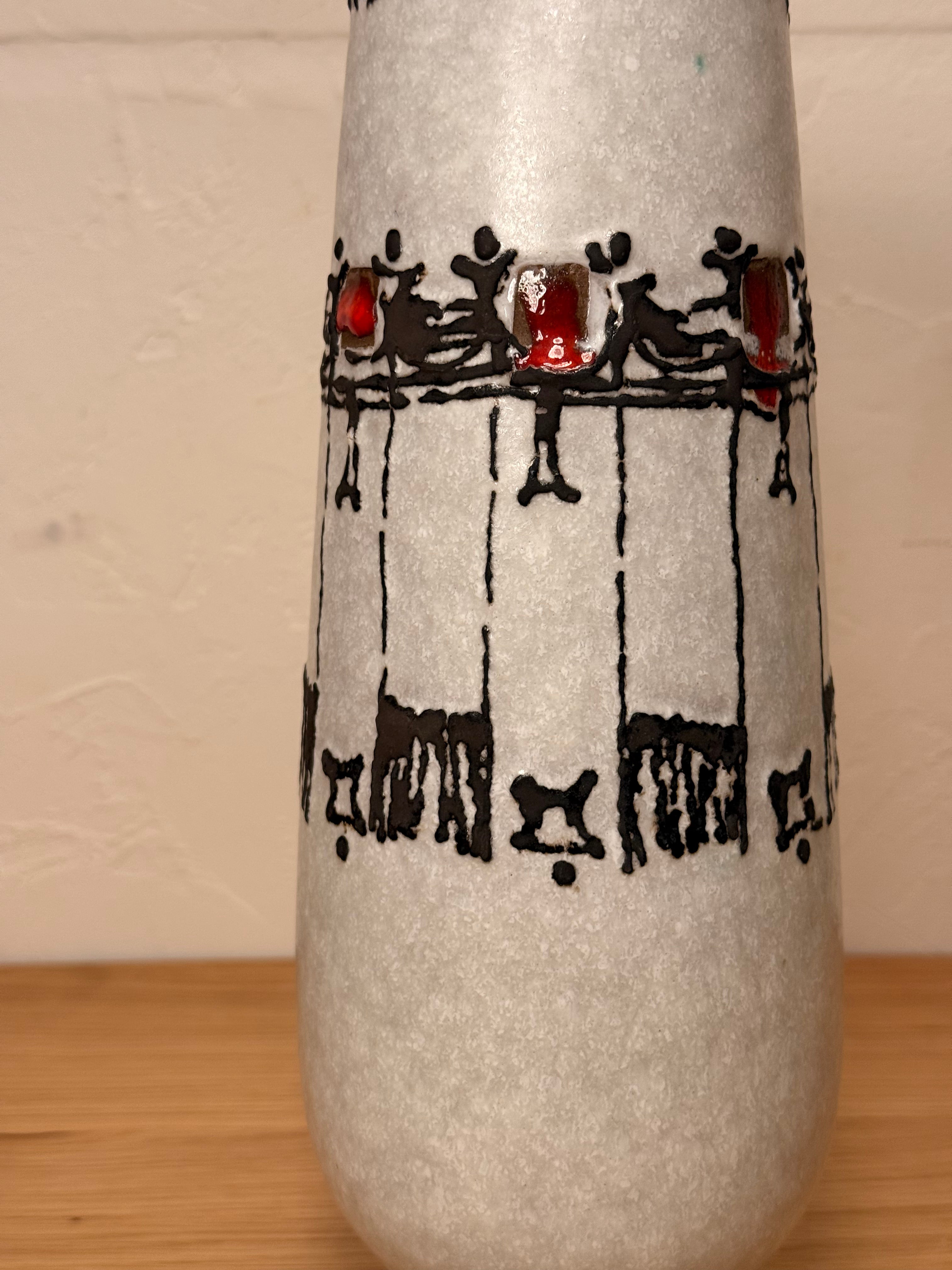 Fat Lava - セラミック フラワーベース - 1960's-1970's , West Germany - cerote antiques
