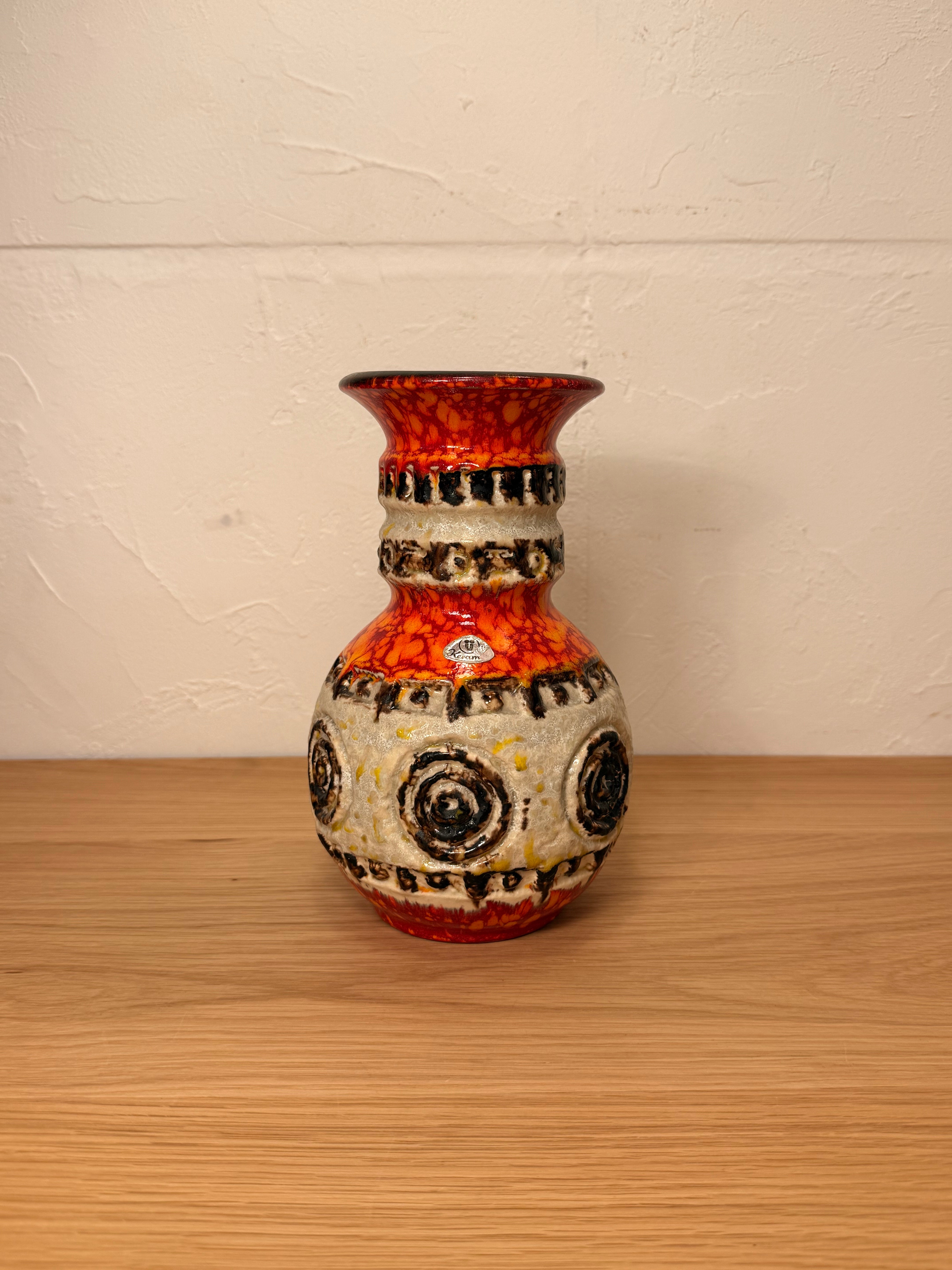 Übelacker Keramik 1399/21 - Fat Lava - セラミック フラワーベース - 1960's-1970's , West Germany - cerote antiques