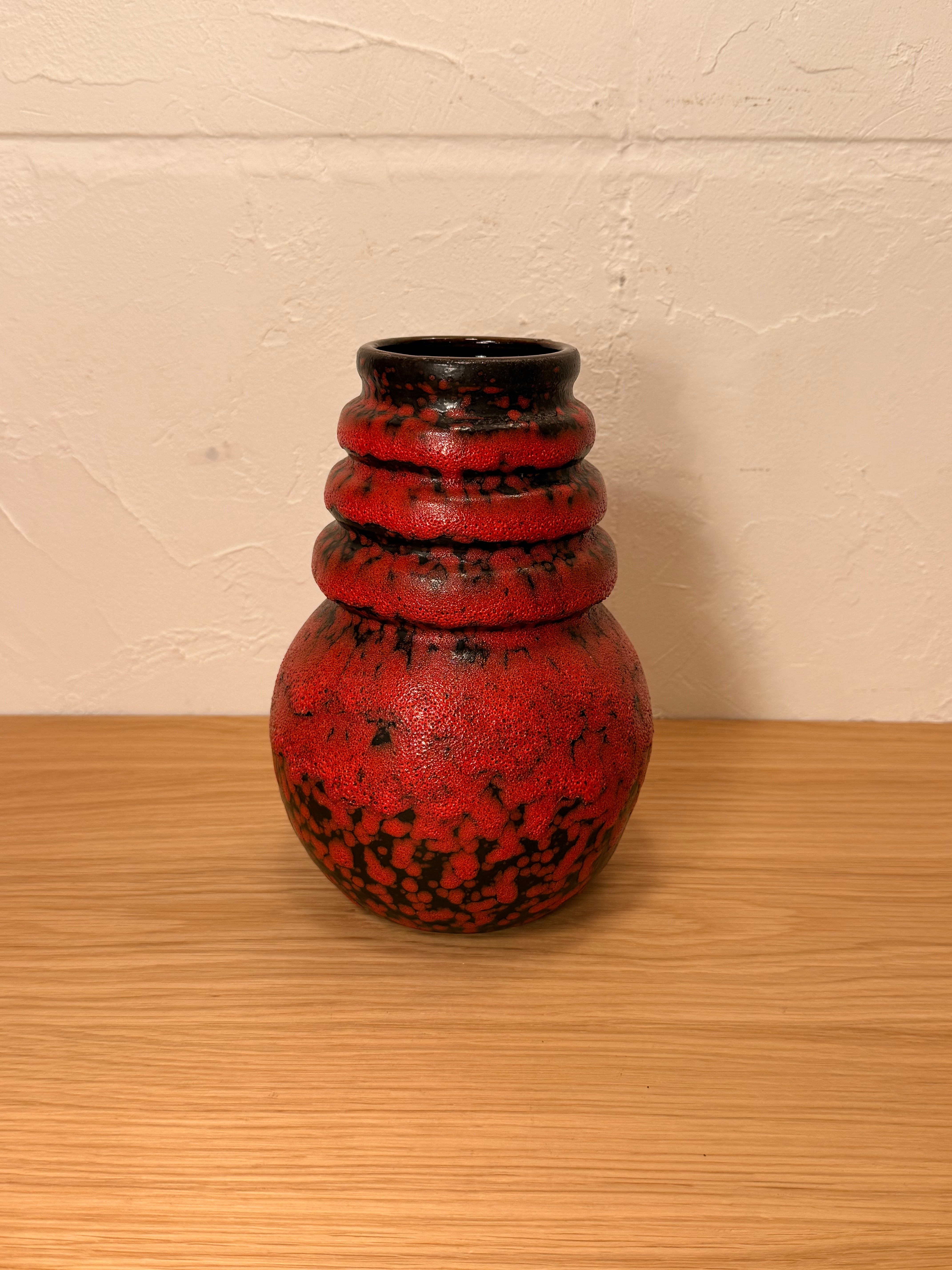 Scheurich "Wien" 269/22 , A.Seide - Fat Lava - セラミック フラワーベース - 1960's-1970's , West Germany - cerote antiques