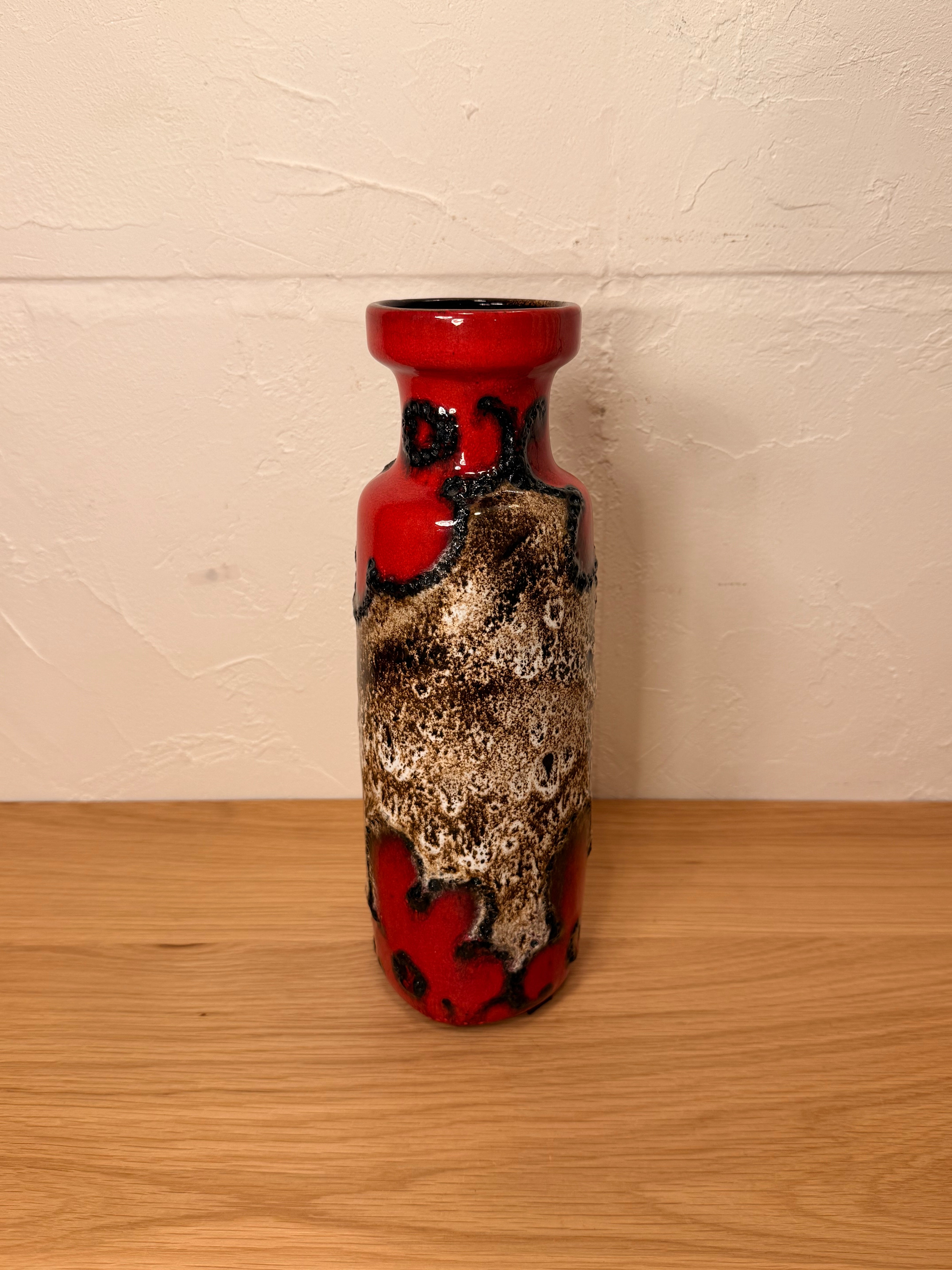 Scheurich 200/28 - Fat Lava - セラミック フラワーベース - 1960's-1970's , West Germany - cerote antiques