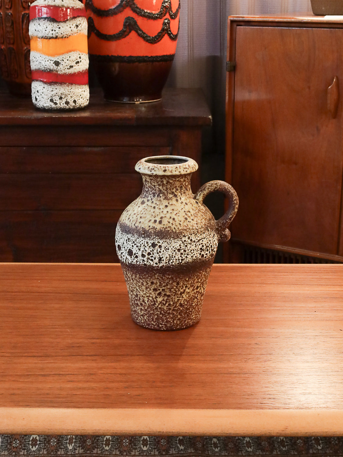 Scheurich 490/25 - Fat Lava - セラミックフラワーベース - West Germany 1960-70's - cerote antiques