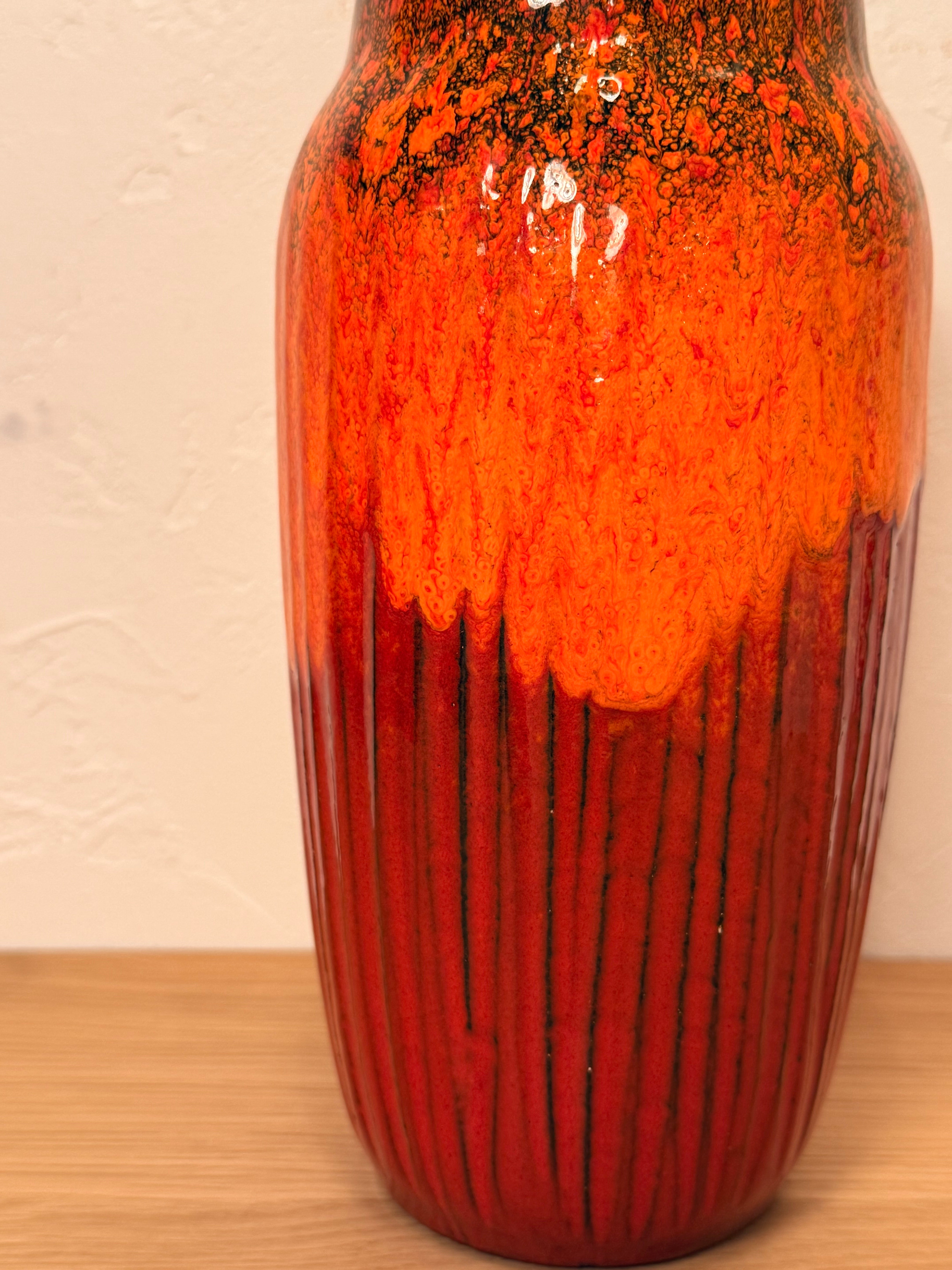 Fat Lava - セラミック フラワーベース - 1960's-1970's , West Germany - cerote antiques