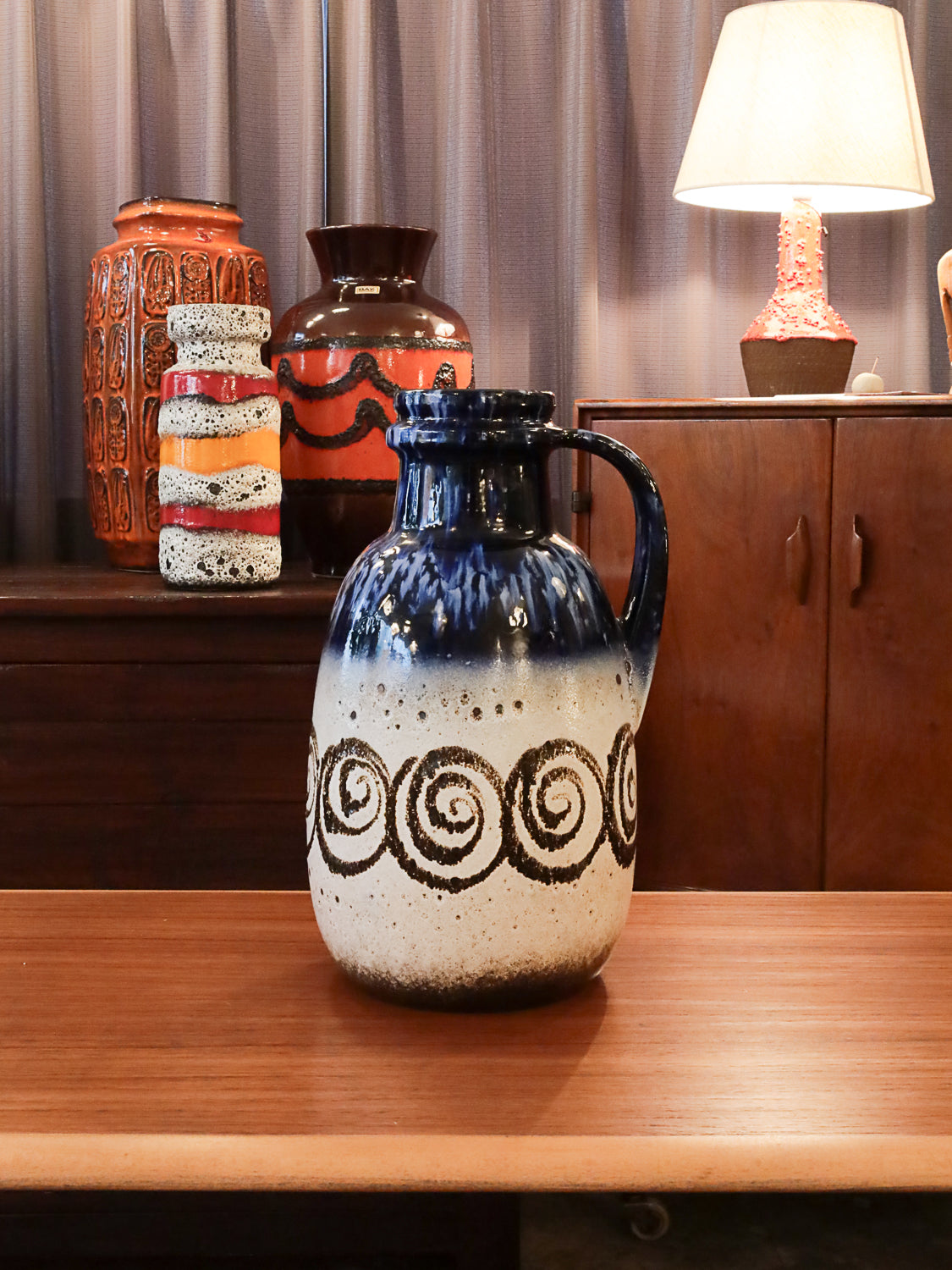 Scheurich 417/42 - Fat Lava - セラミックフラワーベース - West Germany 1960-70's - cerote antiques