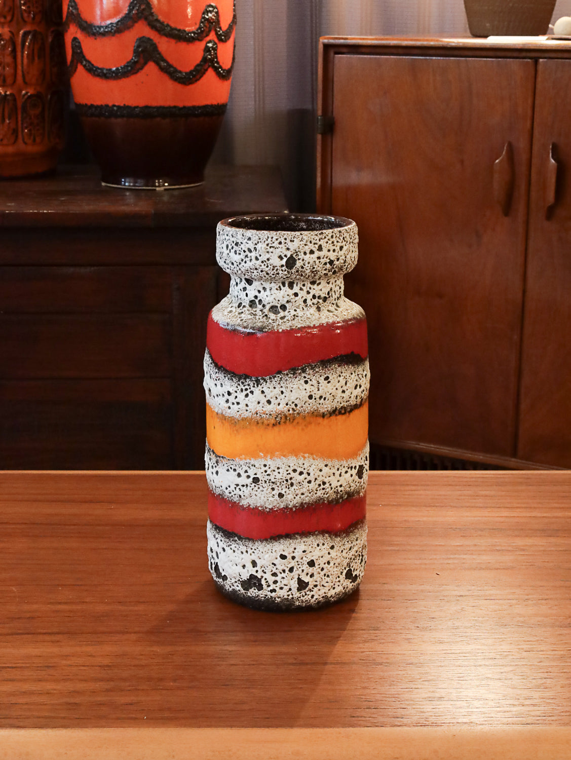 Scheurich 517/30 - Fat Lava - セラミックフラワーベース - West Germany 1960-70's - cerote antiques