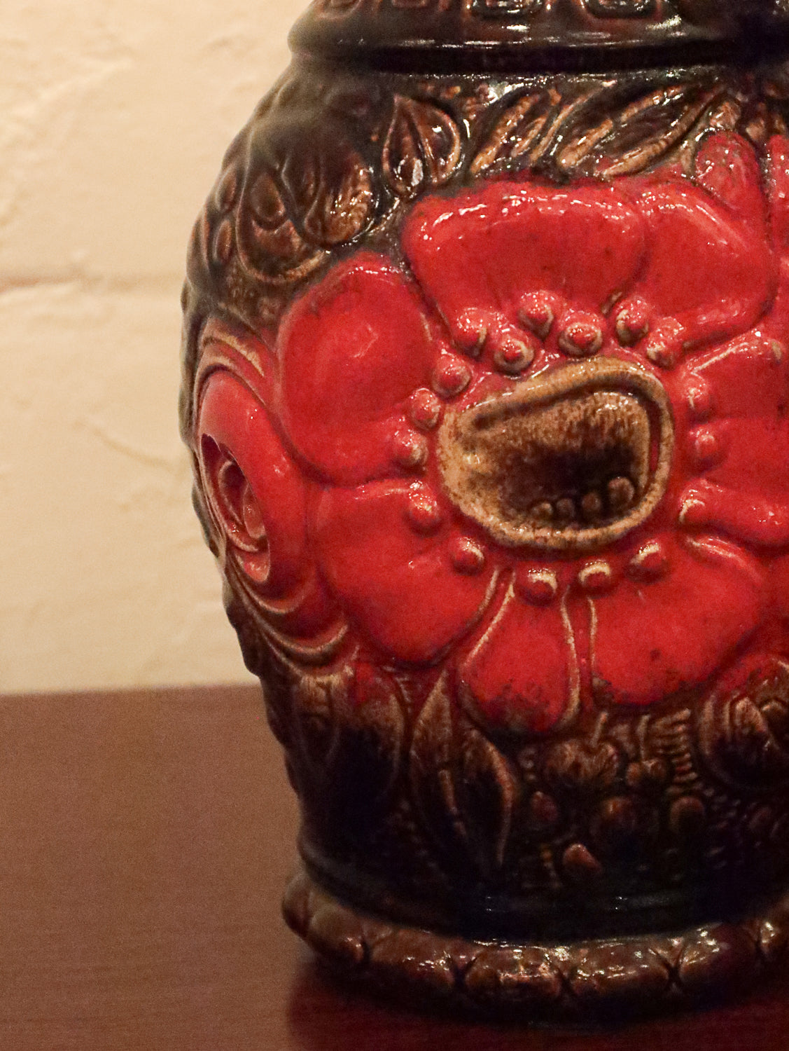 Scheurich 487-28 - West Germany - Fat Lava - セラミックフラワーベース - cerote antiques