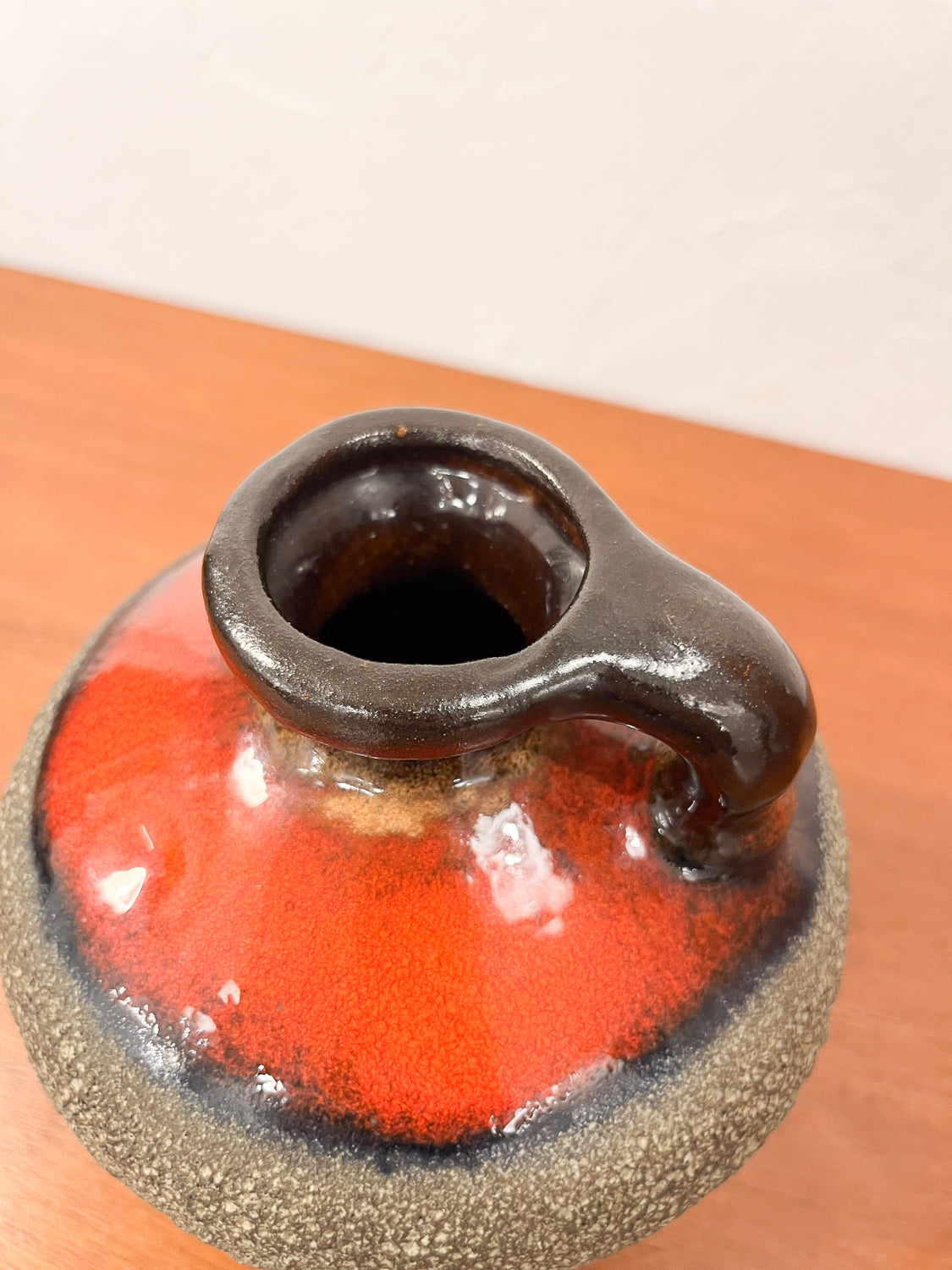 Fat Lava - セラミック フラワーベース - West Germany - cerote antiques
