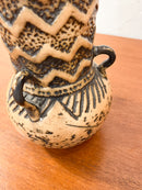 Fat Lava <br>セラミック フラワーベース<br> West Germany <br>cerote antiques