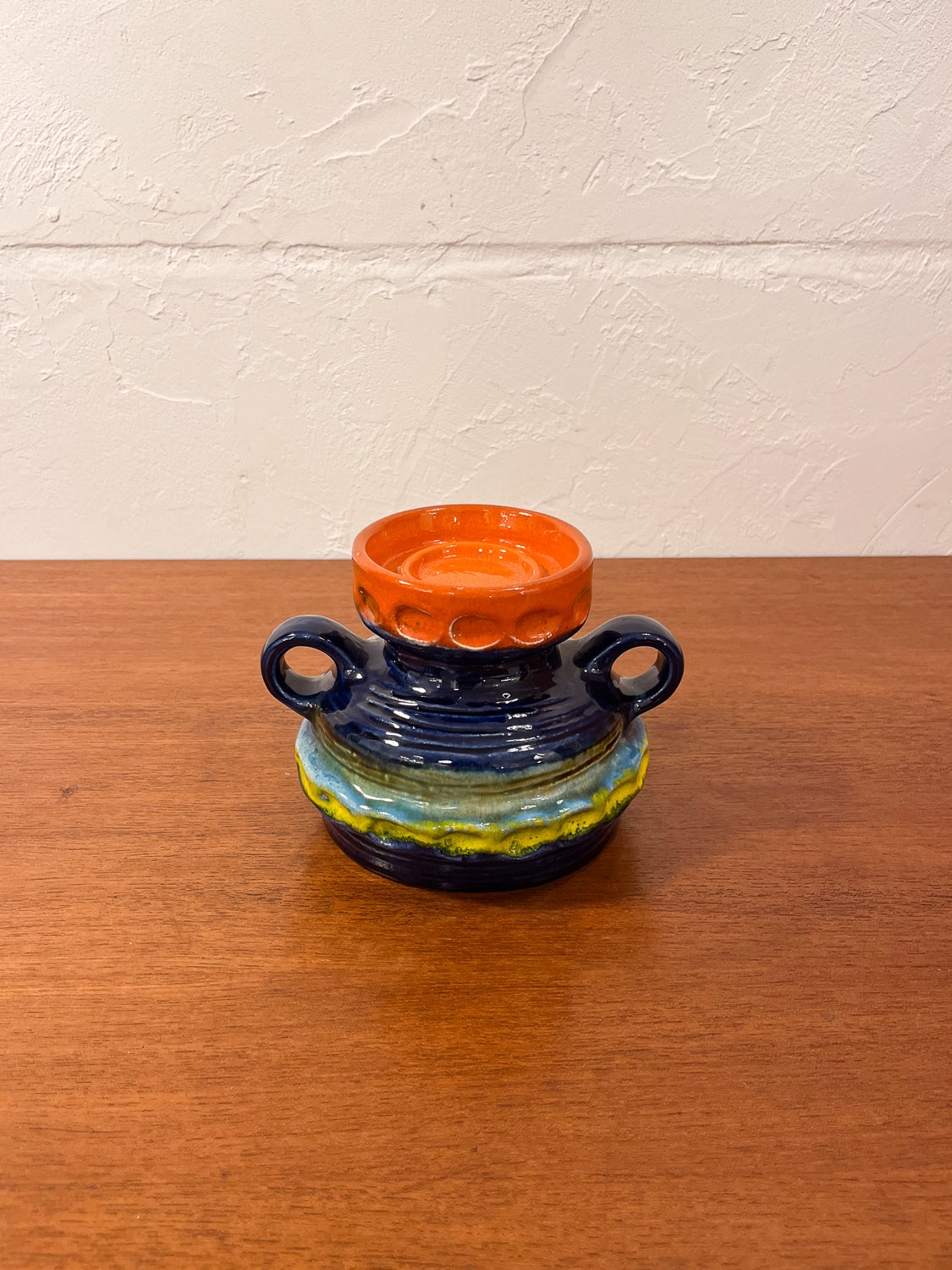 Fat Lava - セラミック キャンドルホルダー - West Germany - cerote antiques