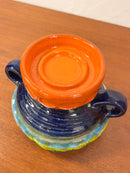 Fat Lava <br>セラミック キャンドルホルダー <br>West Germany <br>cerote antiques