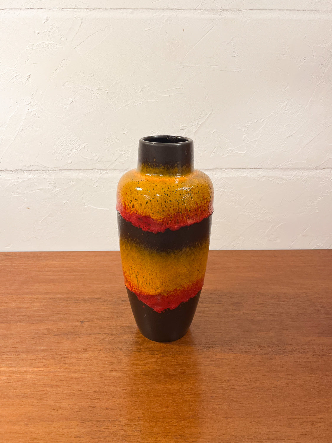 Fat Lava - セラミック フラワーベース - West Germany - cerote antiques