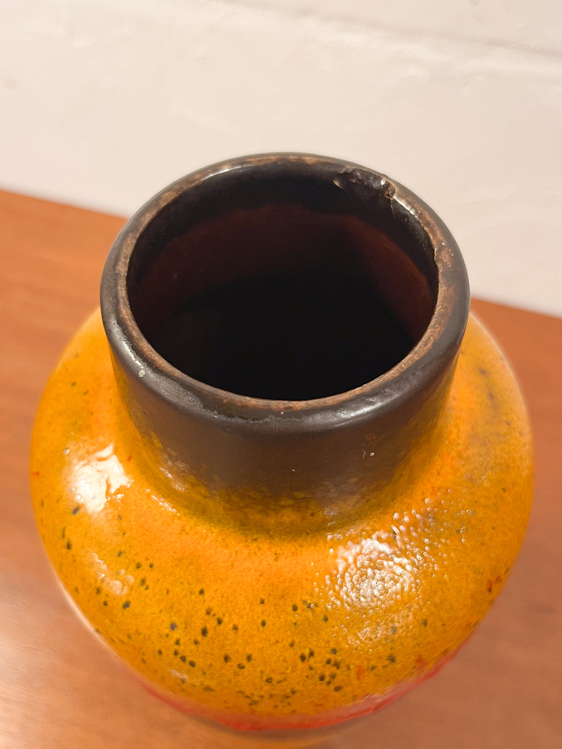 Fat Lava - セラミック フラワーベース - West Germany - cerote antiques