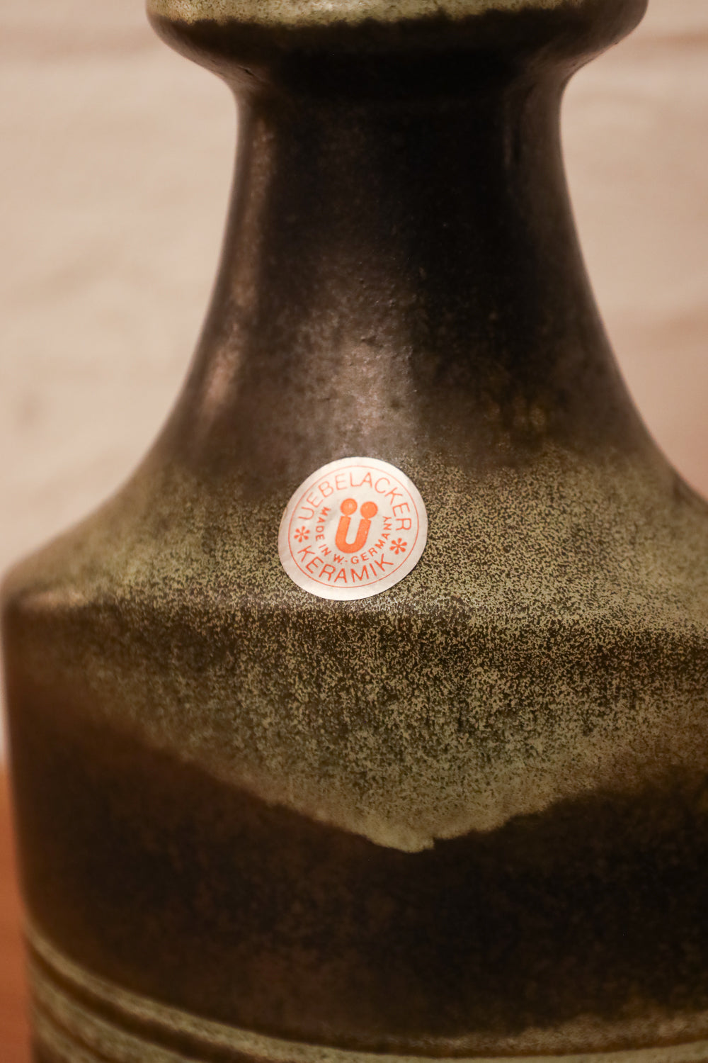 Üebelacker Keramik 547/20 - Fat Lava - セラミック フラワーベース - West Germany - cerote antiques