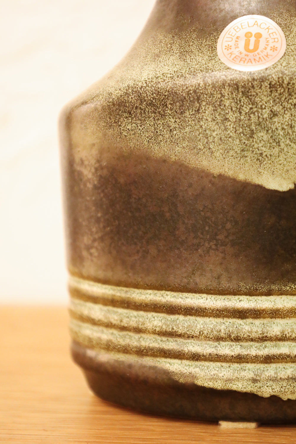 Üebelacker Keramik 547/20 - Fat Lava - セラミック フラワーベース - West Germany - cerote antiques