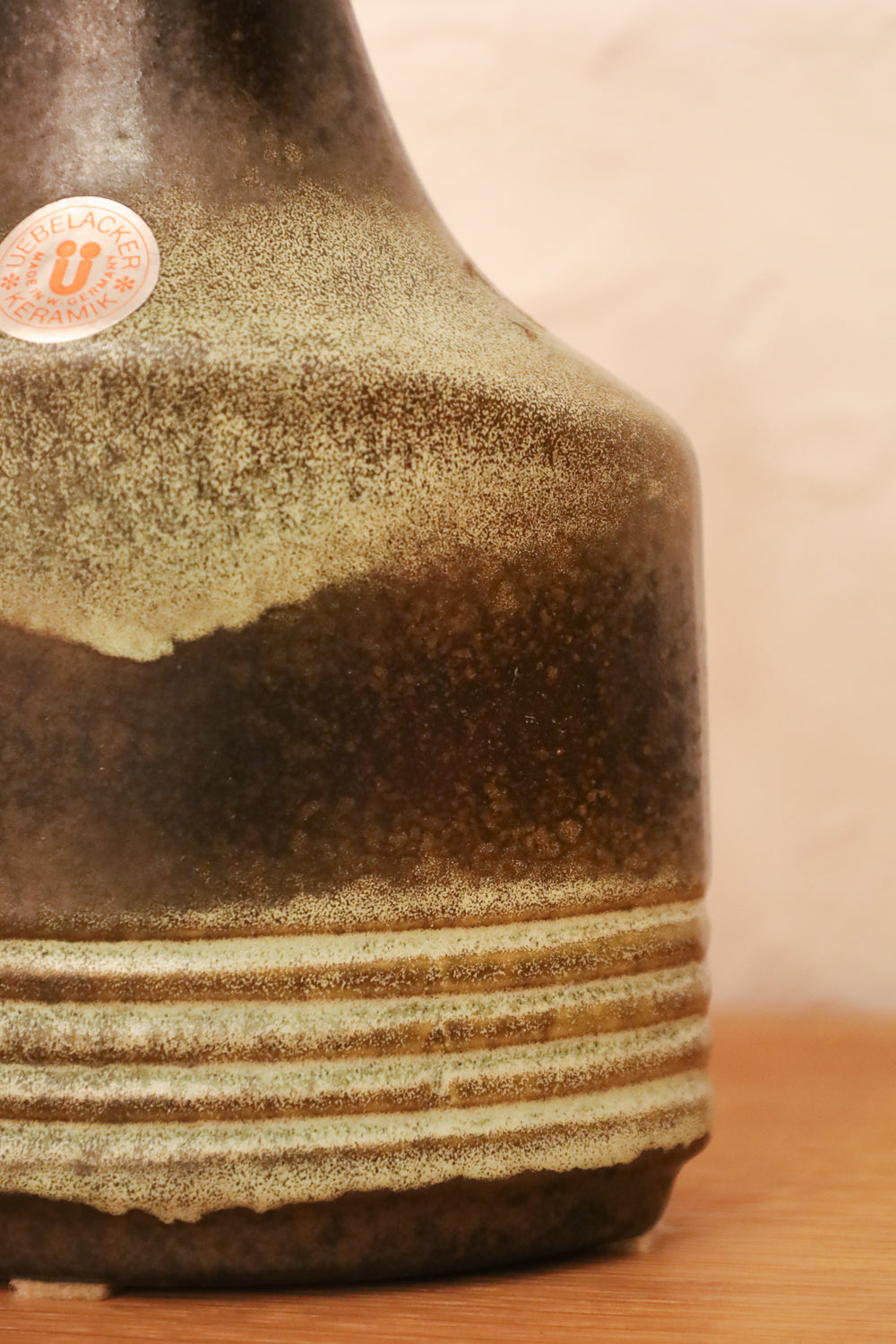 Üebelacker Keramik 547/20 - Fat Lava - セラミック フラワーベース - West Germany - cerote antiques