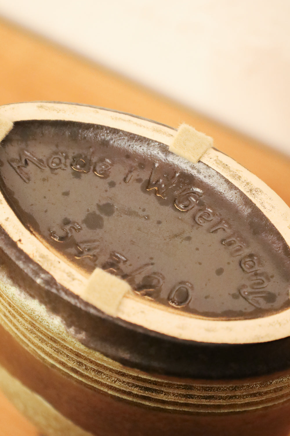 Üebelacker Keramik 547/20 - Fat Lava - セラミック フラワーベース - West Germany - cerote antiques