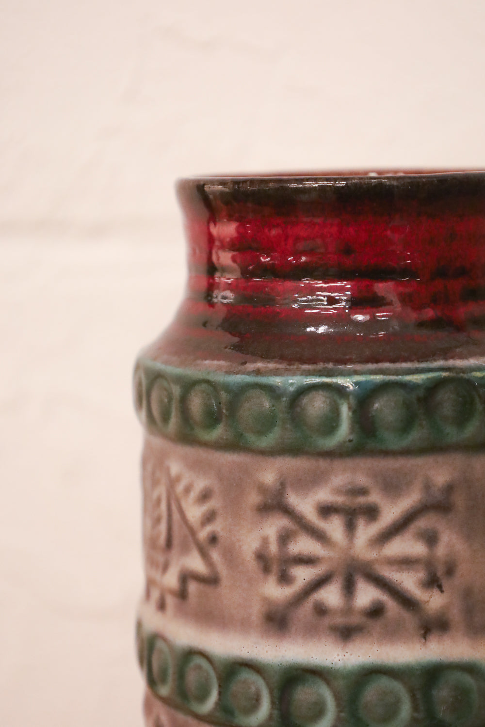 Bay Keramik 64 17 - West Germany - Fat Lava - セラミックフラワーベース - cerote antiques