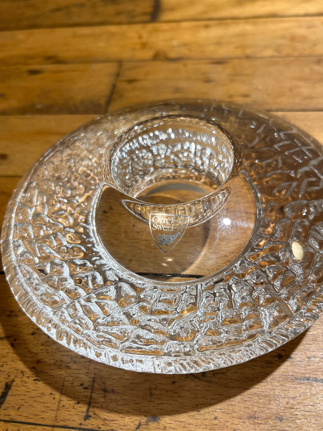 Orrefors - ガラス キャンドルホルダー - Sweden - cerote antiques