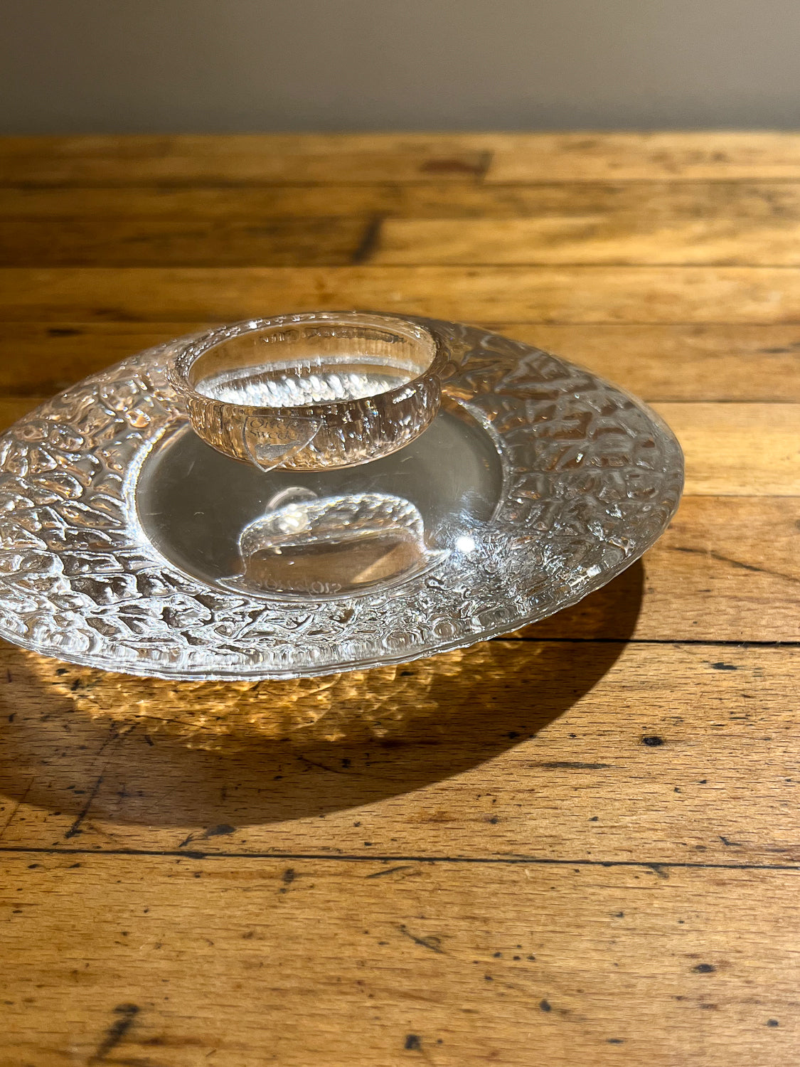 Orrefors - ガラス キャンドルホルダー - Sweden - cerote antiques