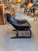 SKIPPER MØBLER , Svend Skipper <br>”Apollo Chair” レザー ラウンジチェア＆オットマン <br>1970's , Denmark <br>TAMAGAWA BASE