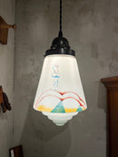 フロストガラスペンダントランプ  <br> cerote antiques