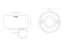 zangra <br>outdoor or bathroom white porcelain wall or ceiling light <br> - ヴィンテージ SHARK ATTACK