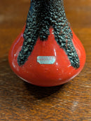 Fat Lava Roth Keramik <br> セラミックフラワーベース <br> West Germany<br>TAMAGAWA BASE