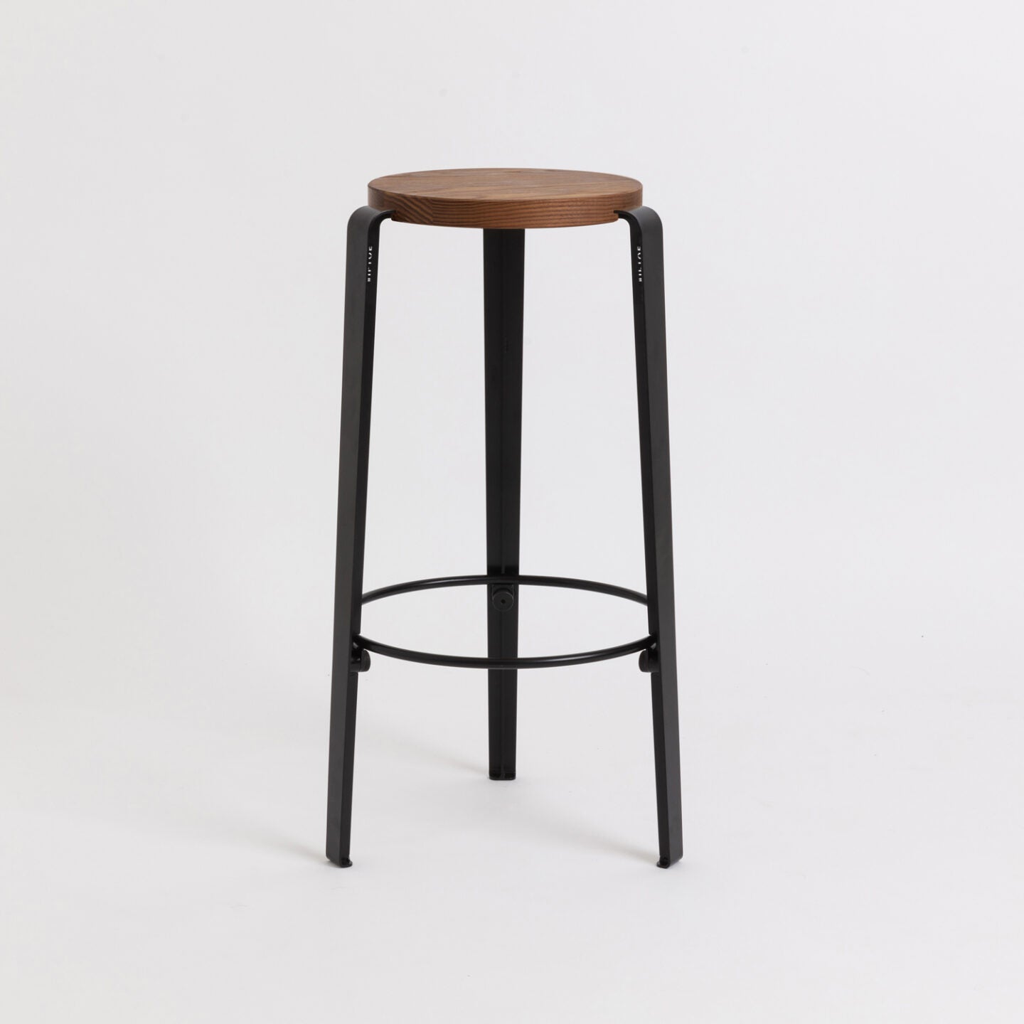 TIPTOE<br>BIG LOU bar stool – TINTED OAK <br>GRAPHITE BLACK - ヴィンテージ SHARK ATTACK