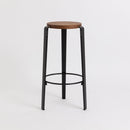 TIPTOE<br>BIG LOU bar stool – TINTED OAK <br>GRAPHITE BLACK - ヴィンテージ SHARK ATTACK