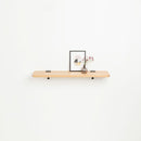 TIPTOE<br>Solid oak shelf – 90x20cm <br>GRAPHITE BLACK - ヴィンテージ SHARK ATTACK