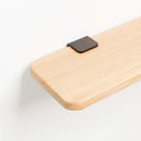 TIPTOE<br>Solid oak shelf – 60x20cm <br>DARK STEEL - ヴィンテージ SHARK ATTACK