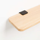 TIPTOE<br>Solid oak shelf – 45x20cm <br>GRAPHITE BLACK - ヴィンテージ SHARK ATTACK