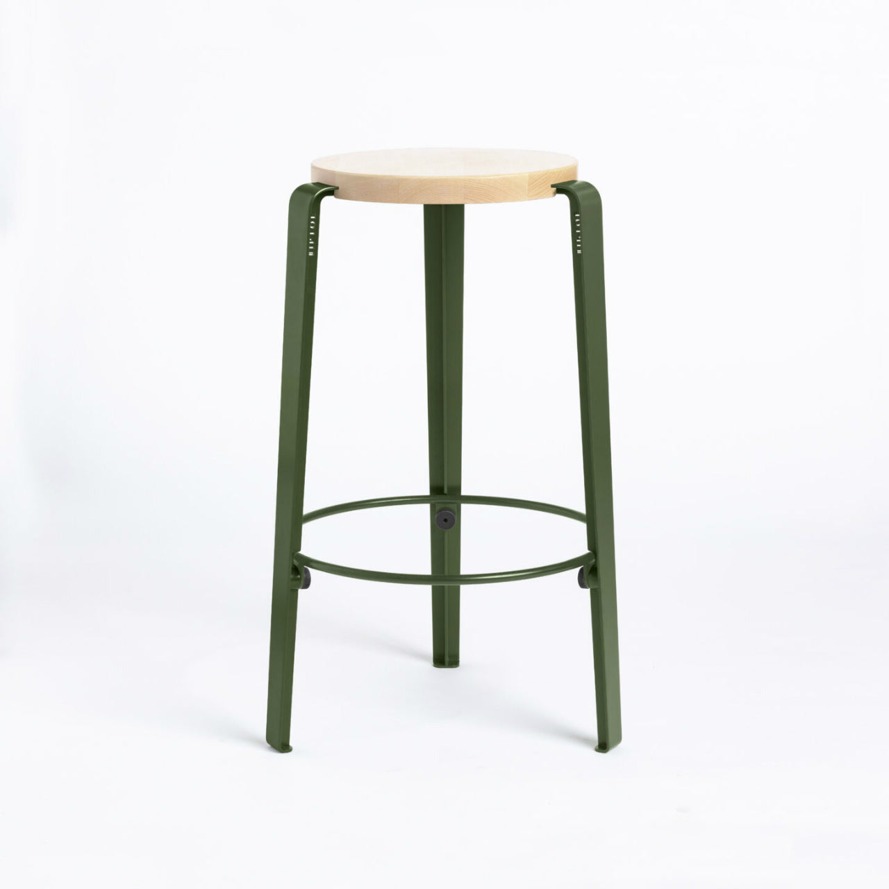 TIPTOE<br>MI LOU mid-high stool – SOLID BEECH <br>ROSEMARY GREEN - ヴィンテージ SHARK ATTACK